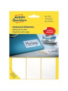 Avery Zweckform® 3334 Universal-Etiketten - 66 x 38 mm, weiß, 174 Etiketten/29 Blatt, permanent