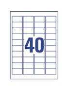 Avery Zweckform® L4770-25 Adress-Etiketten (A4, 1.000 Stück, 45,7 x 25,4 mm) 25 Blatt transparent