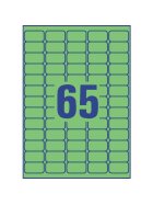 Avery Zweckform® L4792-20 Etiketten - 38,1 x 21,2 mm, grün, 1.300 Etiketten/20 Blatt, wiederablösbar
