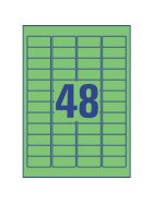 Avery Zweckform® L6040-20 Etiketten - 45,7 x 21,2 mm, grün, 960 Etiketten/20 Blatt, wiederablösbar