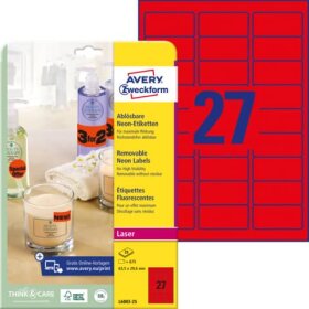 Avery Zweckform® L6003-25 Etiketten in Sonderfarben,...