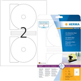 Herma 5115 CD-Etiketten Maxi A4 weiß Ø 116...