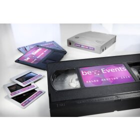 Avery Zweckform® L4742REV-25 Etiketten für VHS-Videokassetten, wiederablösbar, 78,7 x 46,6 mm, 25 Blatt/300 Etiketten, weiß