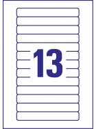 AVERY Zweckform Stick+Lift Etikette n, 147,3 x 20 mm, weiß (7204746)