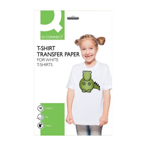 Q-Connect® T-Shirt Transferfolie - A4, 0,10 mm, 10 Folien