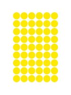 Avery Zweckform® 3144 Markierungspunkte - Ø 12 mm, 5 Blatt/270 Etiketten, gelb