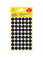 Avery Zweckform® 3140 Markierungspunkte - Ø 12 mm, 5 Blatt/270 Etiketten, schwarz