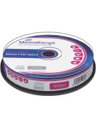 MediaRange CD-R Rohlinge - 700MB/80Min, 52-fach/Spindel, Packung mit 10 Stück
