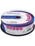 MediaRange CD-R Rohlinge - 700MB/80Min, 52-fach/Spindel, Packung mit 25 Stück