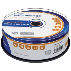 MediaRange DVD+R - 4.7GB/120Min, 16-fach/Spindel, Packung...