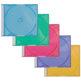 Q-Connect® CD-Boxen Standard - Slim Line für 1...