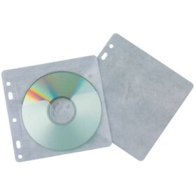 Q-Connect® CD/DVD-Hüllen - Universallochung zur...