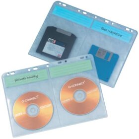 Q-Connect® CD/DVD-Hüllen - zur Ablage im...