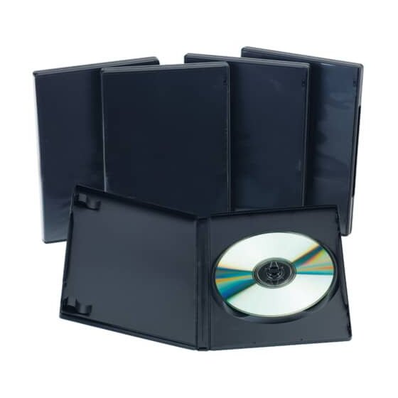 Q-Connect® DVD Leerhüllen - Hardbox für 1 DVD inkl. Booklet