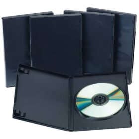 Q-Connect® DVD Leerhüllen - Hardbox für 1...