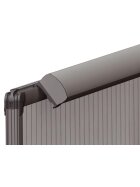 Flipchart Blockhalter, 70 x 5,5 cm, Ideal zur Anwendung auf FRANKEN PROLine Tafeln, verwandelt mit einem Handgriff die Magnettafel in ein Wandflipchart, silber