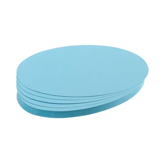 Franken Moderationskarte - Oval, 190 x 110 mm, hellblau, 500 Stück