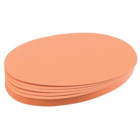 Franken Moderationskarte - Oval, 190 x 110 mm, orange,...