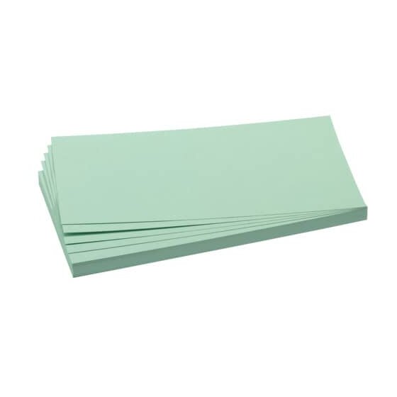 Franken Moderationskarte - Rechteck, 205 x 95 mm, hellgrün, 500 Stück