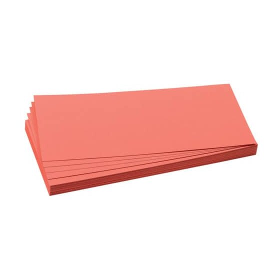 Franken Moderationskarte - Rechteck, 205 x 95 mm, rot, 500 Stück