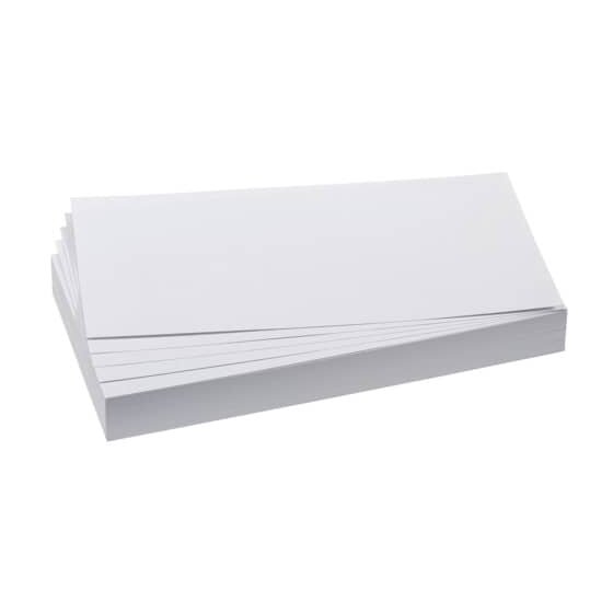 Franken Moderationskarte - Rechteck, 205 x 95 mm, weiß, 500 Stück