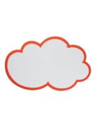 Franken Moderationskarte - Wolke, 230 x 140 mm, weiß mit rotem Rand, 20 Stück