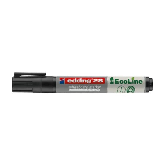Edding 28 Boardmarker EcoLine - nachfüllbar, 1,5 - 3 mm, schwarz