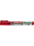 Edding 28 Boardmarker EcoLine - nachfüllbar, 1,5 - 3 mm, rot