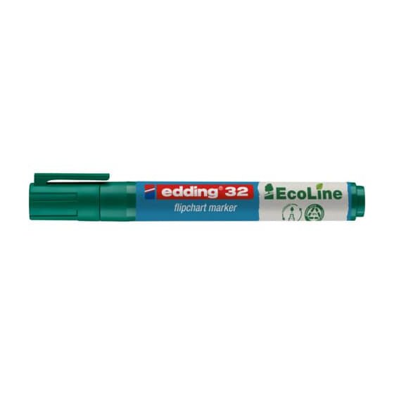 Edding 32 Flipchartmarker EcoLine - nachfüllbar, 1 - 5 mm, grün