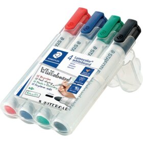Staedtler® Lumocolor® 351 whiteboard marker - Rundspitze, 4 Farben sortiert