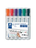 Staedtler® Lumocolor® 351 whiteboard marker - Rundspitze, 6 Farben sortiert