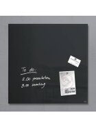 SIGEL Glas-Magnetboard Artverum - schwarz, 48 x 48 cm