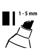 SIGEL Kreidemarker 50 - Keilspitze, 1-5 mm, pink / grün / gelb