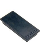 Franken Haftmagnet, 23x50mm, schwarz, Haftkraft: 1000g (bis zu 10 Blatt 80g/qm), Packung à 10 Stück