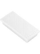Franken Haftmagnet, 23x50mm, weiß, Haftkraft: 1000g (bis zu 10 Blatt 80g/qm), Packung à 10 Stück