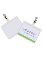 Q-Connect® Namensschilder - mit Clip, geschlossen, 90 x 60 mm