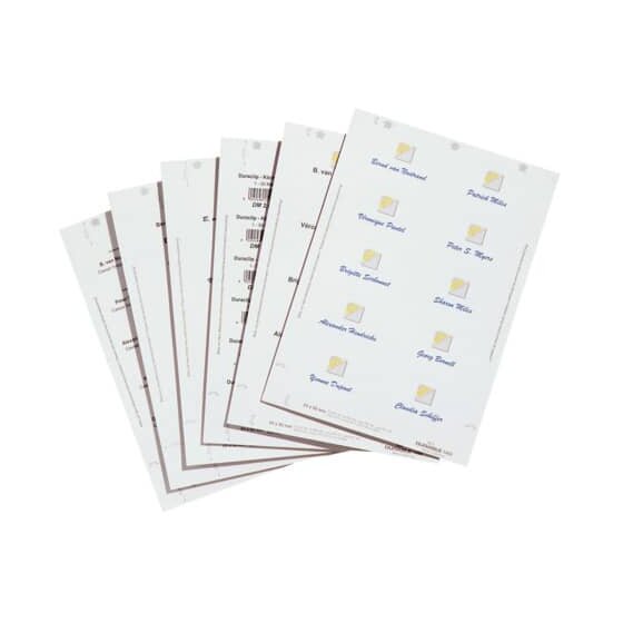 Durable BADGEMAKER® Einsteckschilder - 30 x 60 mm, weiß