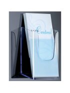 SIGEL Wand-Prospekthalter acrylic, mit 1 Fach, glasklar, für DL