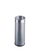 Durable Schirmständer Metall rund 28,5 Liter, metallic silber