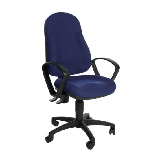 Topstar® Bürodrehstuhl Wellpoint 10 ohne Armlehnen blau
