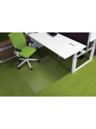 RS office products Ecogrip® Bodenschutzmatte für hochflorige Teppichböden, mit stumpfen Ankernoppen Form L 150 x 120 cm