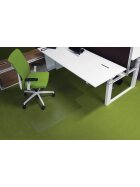 RS office products Ecogrip® Bodenschutzmatte für hochflorige Teppichböden, mit stumpfen Ankernoppen Form U 120 x 130 cm
