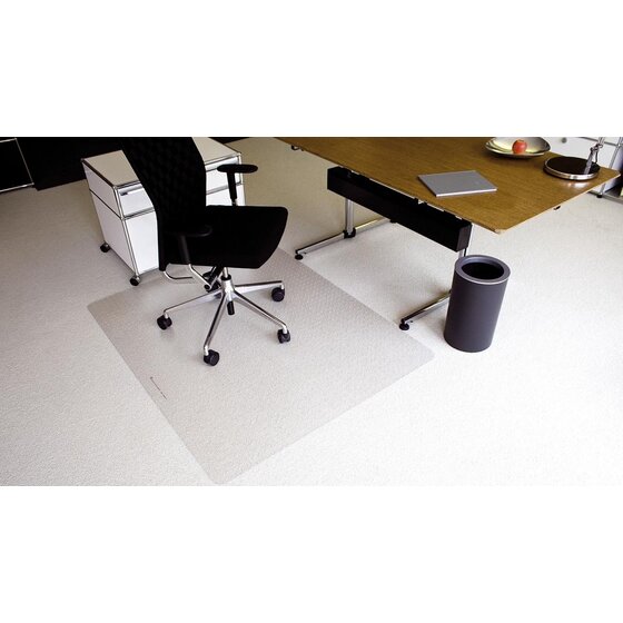 RS office products Ecoblue® Bodenschutzmatten für normalflorige Teppichböden - Form 0, 90 x 120 cm