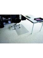 RS office products Rollt & Schützt® Bodenschutzmatte für mittelflorige Teppichböden - Form 0, 75 x 120 cm