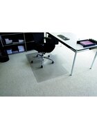 RS office products Rollt & Schützt® Bodenschutzmatte für mittelflorige Teppichböden - Form L, 150 x 120 cm