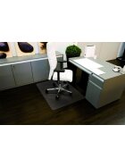 RS office products Rollt & Schützt® Bodenschutzmatte für glatte/ harte Böden - Form 0, 75 x 120 cm