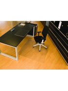 RS office products Rollsafe® Bodenschutzmatte für glatte/ harte Böden - Form 0, 120 x 110 cm