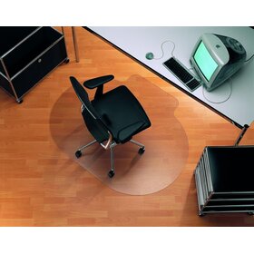 RS office products Rollsafe® Bodenschutzmatte für glatte/ harte Böden - Form E, 120 x 150 cm