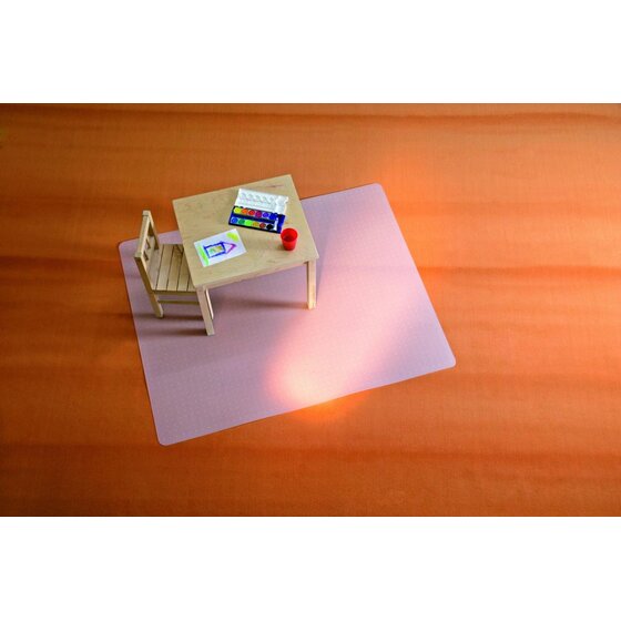 RS office products BSM Bodenschutzmatte milchig für Teppichböden - Form 0, 120 x 150 cm