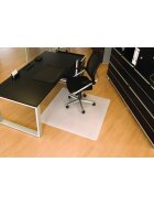 RS office products BSM Bodenschutzmatte milchig für glatte/harte Böden - Form 0, 120 x 130 cm